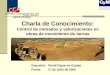 Charla de Conocimiento: Control de metrados y valorizaciones en obras de movimiento de tierras Expositor: David Figueroa Espejo Fecha: 17 de Julio de 2006