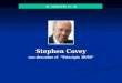 Stephen Covey nos descubre el Principio 10/90 EL PRINCIPIO 10 - 90
