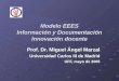Modelo EEES Información y Documentación Innovación docente Prof. Dr. Miguel Ángel Marzal Universidad Carlos III de Madrid UFF, mayo de 2005