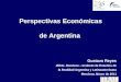 Perspectivas Económicas de Argentina Gustavo Reyes IERAL Mendoza – Instituto de Estudios de la Realidad Argentina y Latinoamericana Mendoza, Marzo de 2011