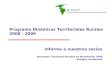 Programa Dinámicas Territoriales Rurales 2008 - 2009 Informe a nuestros socios Encuentro Territorios Rurales en Movimiento 2009 Antigua, Guatemala