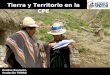 Paulino Guarachi, fundación TIERRA Tierra y Territorio en la CPE