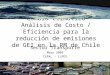 Cambio Climático Análisis de Costo / Eficiencia para la reducción de emisiones de GEI en la RM de Chile Sector Transporte Mayo 2009 CEPAL - ILPES
