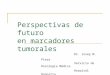 Perspectivas de futuro en marcadores tumorales Dr. Josep M. Piera Servicio de Oncología Médica Hospital Donostia