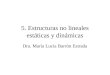 5. Estructuras no lineales estáticas y dinámicas Dra. María Lucía Barrón Estrada