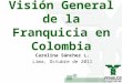 Visión General de la Franquicia en Colombia Carolina Sánchez L. Lima, Octubre de 2011