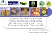 E.P: INGENIERIA AGROINDUSTRIAL DHALY FLOR DE LA RIVA TAPIA Comparación del Contenido de Fitatos, Polifenoles y Capacidad Antioxidante de Quinua cruda y