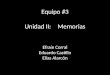 Equipo #3 Unidad II:Memorias Efraín Corral Eduardo Castillo Elías Alarcón