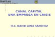 CANAL CAPITAL UNA EMPRESA EN CRISIS H.C. DAVID LUNA SÁNCHEZ