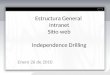 Estructura General Intranet Sitio web Independence Drilling Enero 26 de 2010