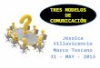 Jéssica Villavicencio Marco Toscano 31 – MAY - 2013 TRES MODELOS DE COMUNICACIÓN