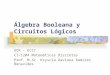 Álgebra Booleana y Circuitos Lógicos UCR – ECCI CI-1204 Matemáticas Discretas Prof. M.Sc. Kryscia Daviana Ramírez Benavides