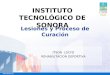 Lesiones y Proceso de Curación ITSON LDCFD REHABILITACION DEPORTIVA INSTITUTO TECNOLÓGICO DE SONORA