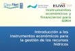 Instrumentos económicos y financieros para GIRH Introducción a los instrumentos económicos para la gestión de los recursos hídricos