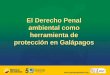 El Derecho Penal ambiental como herramienta de protección en Galápagos