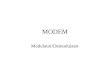MODEM Modulator/Demodulator. El por qué de los MODEMS El sistema telefónico análogo sigue siendo la principal facilidad utilizada para comunicación de
