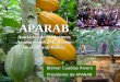 APARAB Asociación de Productores Agroforestales de la Región Amazónica de Bolivia Bidmar Cuadiay Rivero Presidente de APARAB