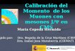 1 Calibración del Momento de los Muones con mesones J/ en CMS María Cepeda Hermida Dirigido por: Dra. Begoña de la Cruz Martínez (CIEMAT) Dra. Isabel Josa