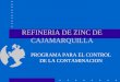REFINERIA DE ZINC DE CAJAMARQUILLA PROGRAMA PARA EL CONTROL DE LA CONTAMINACION