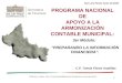 1 PROGRAMA NACIONAL DE APOYO A LA ARMONIZACIÓN CONTABLE MUNICIPAL: C.P. Tomás Flores Aradillas San Luis Potosí Junio de 2010 PREPARANDO LA INFORMACIÓN