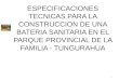 ESPECIFICACIONES TECNICAS PARA LA CONSTRUCCION DE UNA BATERIA SANITARIA EN EL PARQUE PROVINCIAL DE LA FAMILIA - TUNGURAHUA 1