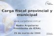 29 de marzo de 2006 Carga fiscal provincial y municipal Nadin Argañaraz Presidente de IERAL 