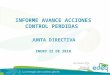 1 INFORME AVANCE ACCIONES CONTROL PERDIDAS JUNTA DIRECTIVA ENERO 22 DE 2010 Luis Antonio Ortiz C., Gerente de Distribución
