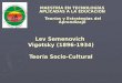 Lev Semenovich Vigotsky (1896-1934) Teoría Socio-Cultural MAESTRÍA EN TECNOLOGÍAS APLICADAS A LA EDUCACIÓN Teorías y Estrategias del Aprendizaje