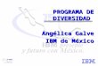 PROGRAMA DE DIVERSIDAD Angélica Galve IBM de México