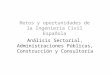 Análisis Sectorial, Administraciones Públicas, Construcción y Consultoría Retos y oportunidades de la Ingeniería Civil Española