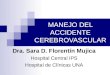 MANEJO DEL ACCIDENTE CEREBROVASCULAR Dra. Sara D. Florentín Mujica Hospital Central IPS Hospital de Clínicas UNA