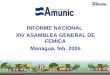 INFORME NACIONAL XIV ASAMBLEA GENERAL DE FEMICA Managua, feb. 2005