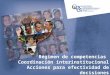 Régimen de competencias Coordinación interinstitucional Acciones para efectividad de decisiones