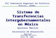 Sistema de Transferencias Intergubernamentales en México Santiago de Chile Enero 29, 2004 Gustavo Merino Secretaría de Desarrollo Social XVI Seminario