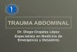 TRAUMA ABDOMINAL Dr. Diego Grajales López Especialista en Medicina de Emergencia y Desastres