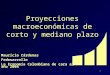 1 Proyecciones macroeconómicas de corto y mediano plazo Mauricio Cárdenas Fedesarrollo La Economía Colombiana de cara al año 2004