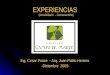 EXPERIENCIAS Ing. Cesar Ponce - Arq. Juan Pablo Herrera -Diciembre 2005- (Inmobiliario - Construcción)