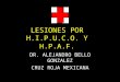 LESIONES POR H.I.P.U.C.O. Y H.P.A.F. DR. ALEJANDRO BELLO GONZALEZ CRUZ ROJA MEXICANA