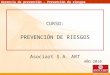 Gerencia de prevención – Prevención de riesgos CURSO: PREVENCIÓN DE RIESGOS AÑO 2010 Asociart S.A. ART