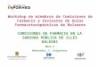 COMISIONES DE FARMACIA EN LA SANIDAD PÚBLICA DE ILLES BALEARS Mesa 3 Moderador: F. Puigventós Workshop de miembros de Comisiones de Farmacia y revisores