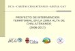 IICA – CARITAS CHALATENAGO –ADIZAL-GAT PROYECTO DE INTERVENCION TERRITORIAL EN LA ZONA ALTA DE CHALATENANGO (2006-2017)