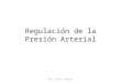 Regulación de la Presión Arterial Por: José A. Morales
