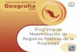 Programa de Modernización de Registros Públicos de la Propiedad