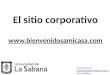 El sitio corporativo  Ricardo Llano G. ricardo.llano@unisabana.edu.co @ricardollano