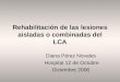 Rehabilitación de las lesiones aisladas o combinadas del LCA Diana Pérez Novales Hospital 12 de Octubre Diciembre 2006