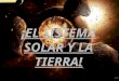 ¡EL SISTEMA SOLAR Y LA TIERRA!. ¿Cómo esta constituido el Sistema Solar? El Sistema solar, esta formado por: Un cuerpo luminoso ( El sol). Una serie de