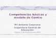Competencias básicas y modelo de Centro Mª Antonia Casanova Inspectora Central de Educación Madrid, 3 de noviembre de 2009