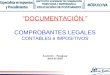 DOCUMENTACIÓN COMPROBANTES LEGALES CONTABLES e IMPOSITIVOS Asunción – Paraguay Abril de 2009