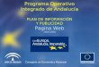 Programa Operativo Integrado de Andalucía PLAN DE INFORMACIÓN Y PUBLICIDAD Pagina Web 2000-2006