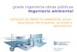 ESTUDIO DE IMPACTO AMBIENTAL (EsIA): descripción del proyecto, acciones y alternativas Prof. Álvarez-Campana grado ingeniería obras públicas Ingeniería